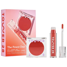 Load image into Gallery viewer, Tower 28 Beauty Power Duo Lip + Cheek Set