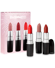Load image into Gallery viewer, MAC 3-Piece. Frosted Firework Sleigh All Day Lipstick Set - Limited Edition
